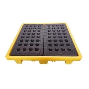 Supplier of SAI-U DP004H 4 Drum Spill Pallet with Grid in UAE