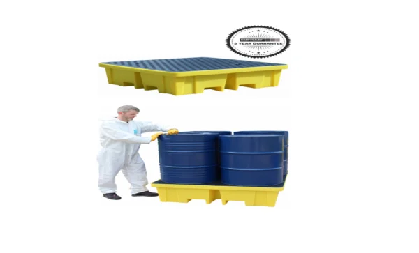 SPILL PALLET HEAVY DUTY 4 -DRUM
