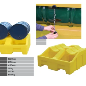 Supplier of Romold DB4 Horizontal Drum Spill Pallet in UAE