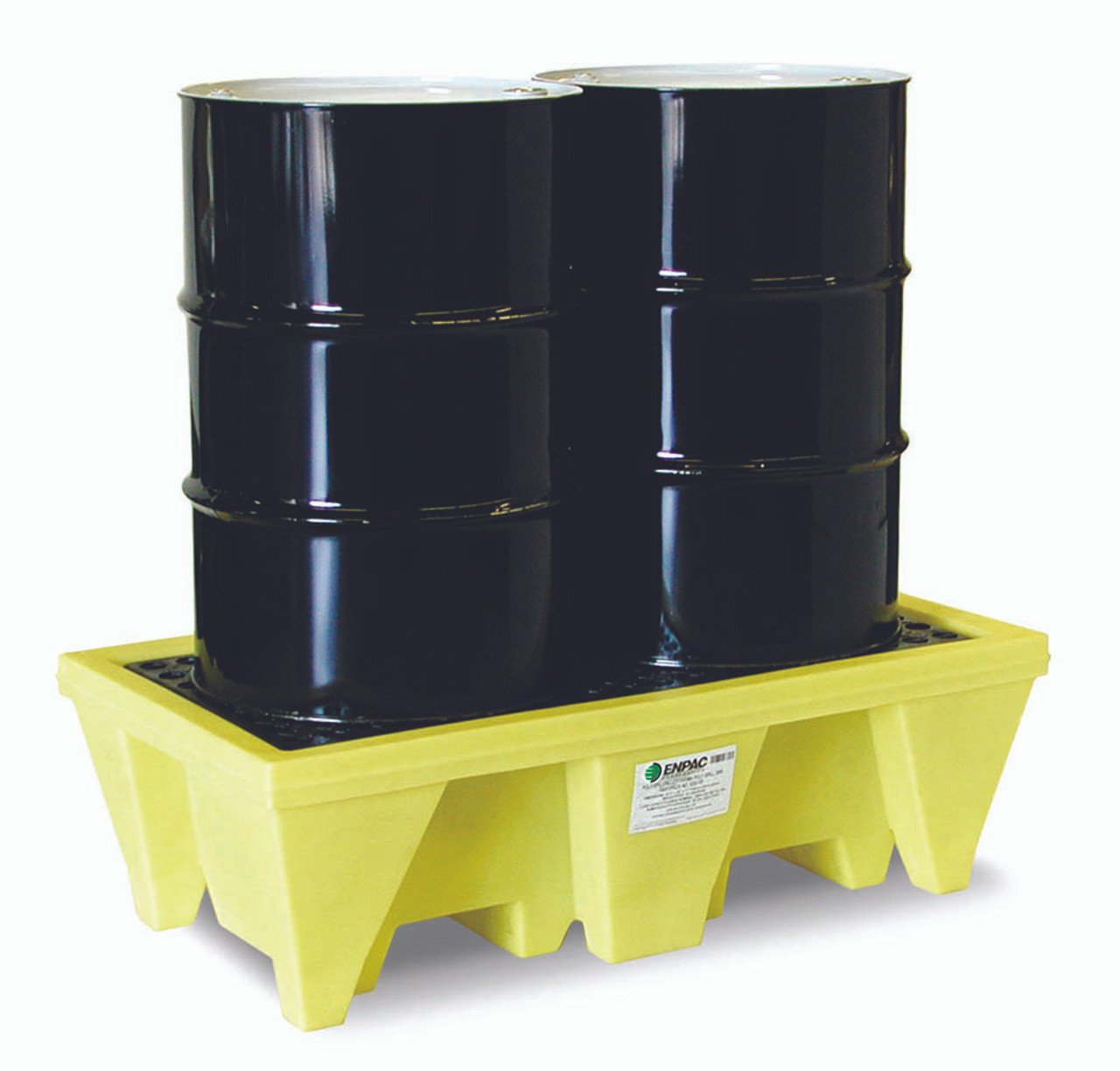 Wholesaler of ENPAC 2 Drum Poly Spill Pallet, Yellow (5253-YE) in UAE
