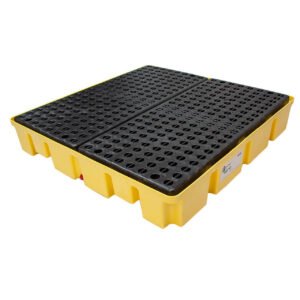 Supplier of ENPAC 4 Drum Slim-Line Poly Spill Pallet, Yellow (5400-YE) in UAE